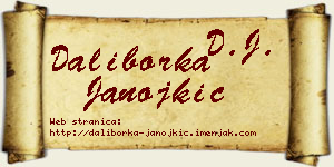 Daliborka Janojkić vizit kartica